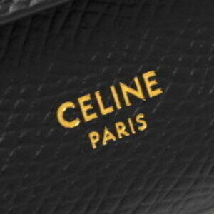 Celine Wallet Tri Black fold